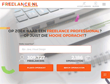 Tablet Screenshot of freelance.nl